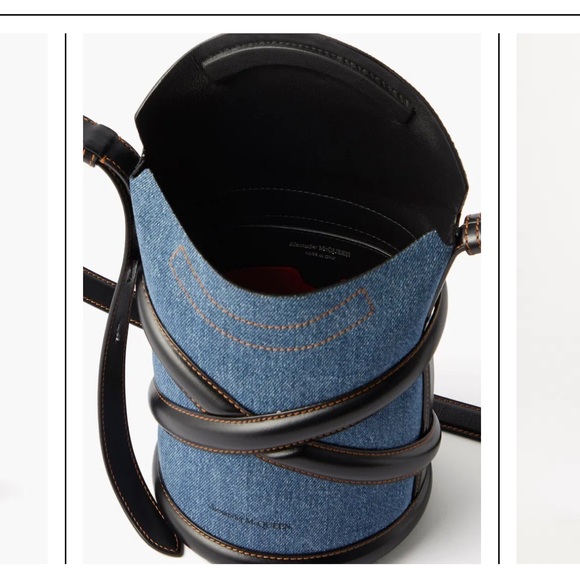 Alexander McQueen Micro Denim Bucket Bag - Picture 4 of 4